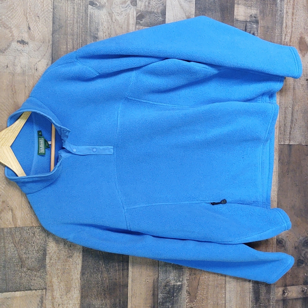 NWOT LLBean Polartec Fleece pullover Blue XL Tall men's